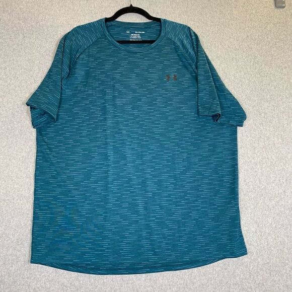 Under Armour the tech tee mens XXL short sleeve turquoise - Picture 1 of 7